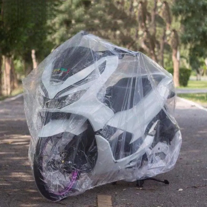 Electric Scooter Rain Cover - 1pc Universal Motorcycle Covers Transparent Waterproof