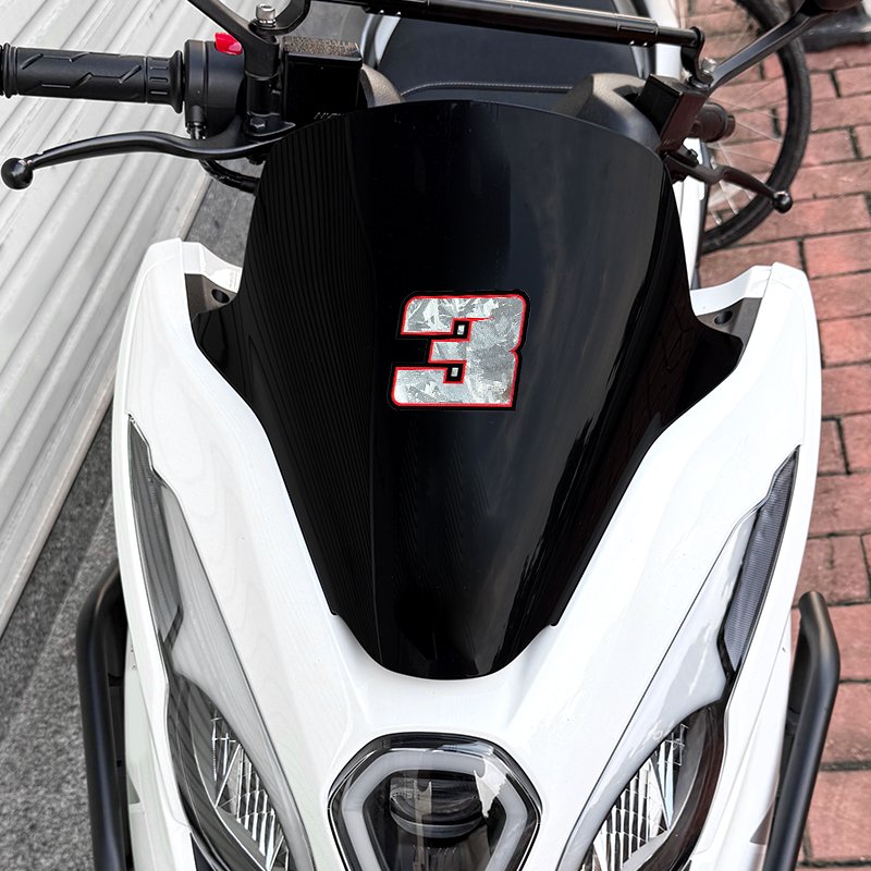 1PC Arabic Numerals Carbon Sil - Scooter Helmet Set review and price