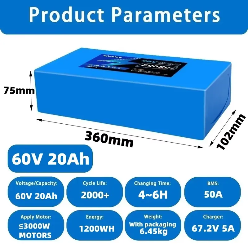  60V 20AH 30AH 21700 Lithium B - 60V 30Ah 21700 Battery Pack review and price